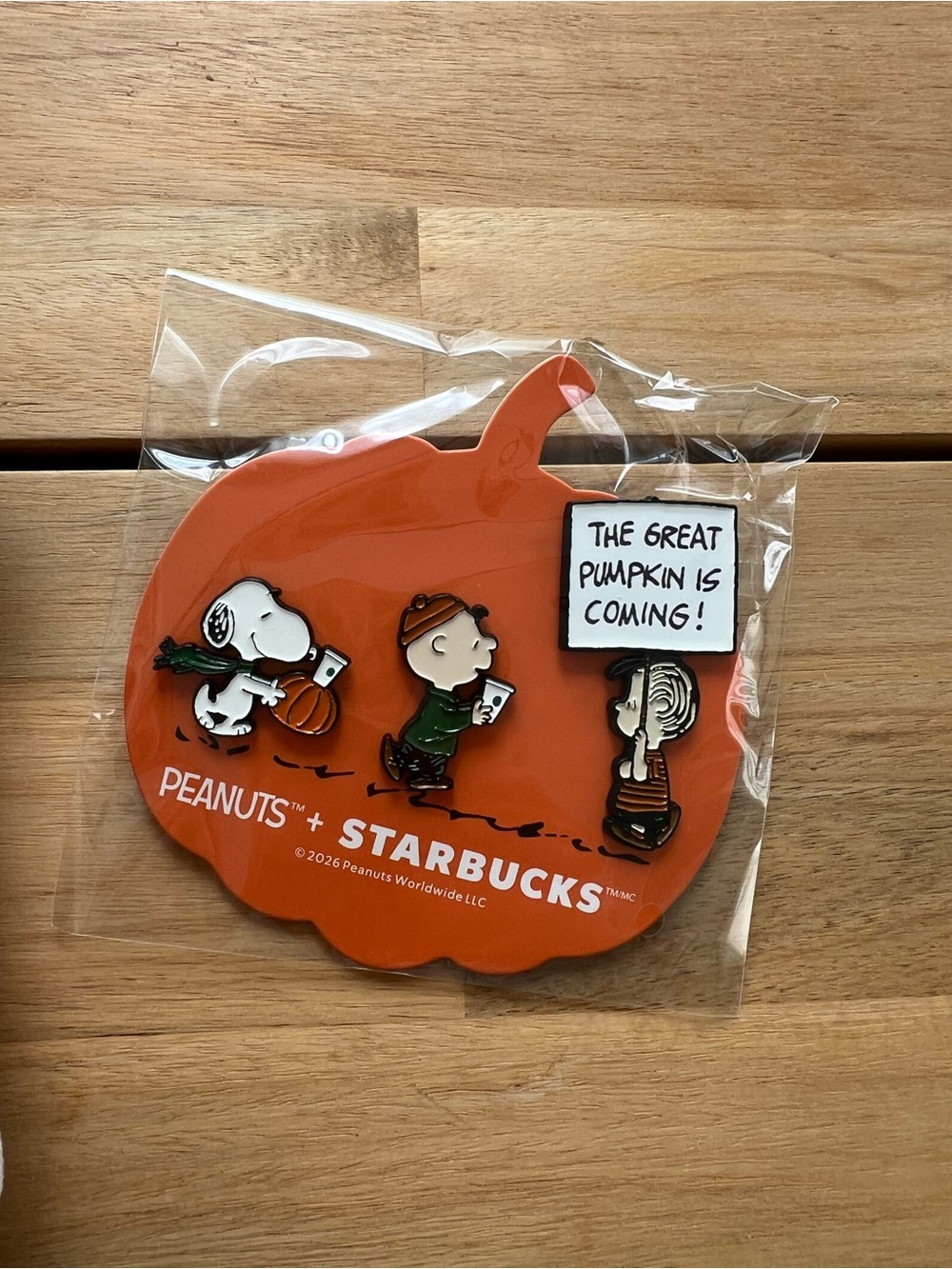 NWT Peanuts™ + Starbucks® Enamel Pin Set and Mini tote bag - Picture 3 of 3